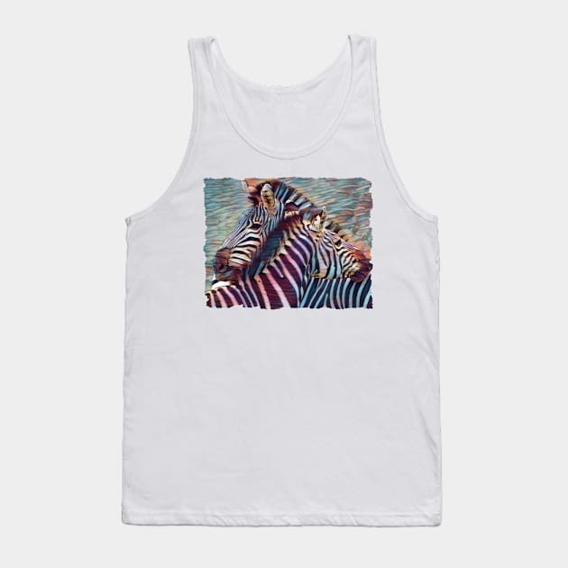 Zebras Tank Top by PhotoArts